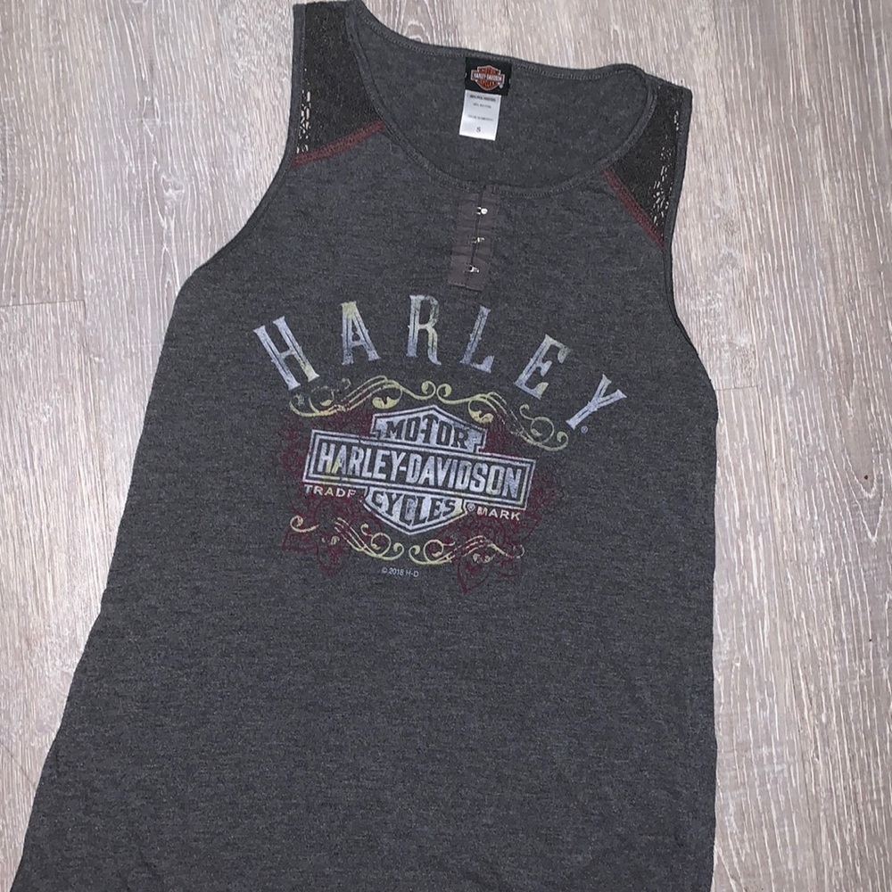 HARLEY DAVIDSON Sleeveless TOP (tank) Sz Sm /med